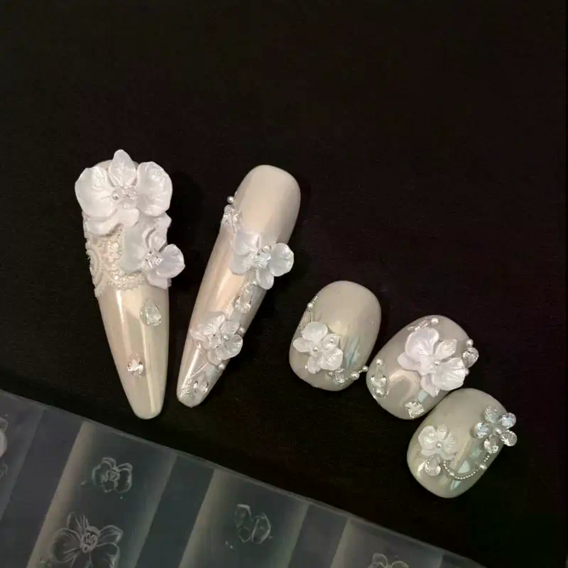 Orchid Phalaenopsis - 3D Phalaenopsis Flower Silicone Nail Mold
