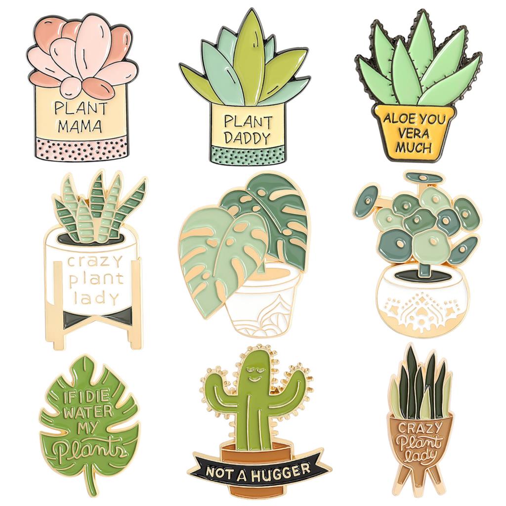 Potted Plant Brooch Monstera A - Cactus Mix Pot review and price