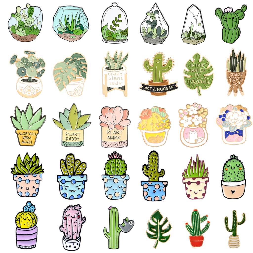 Potted Plant Brooch Monstera A - Cactus Mix Pot review and price