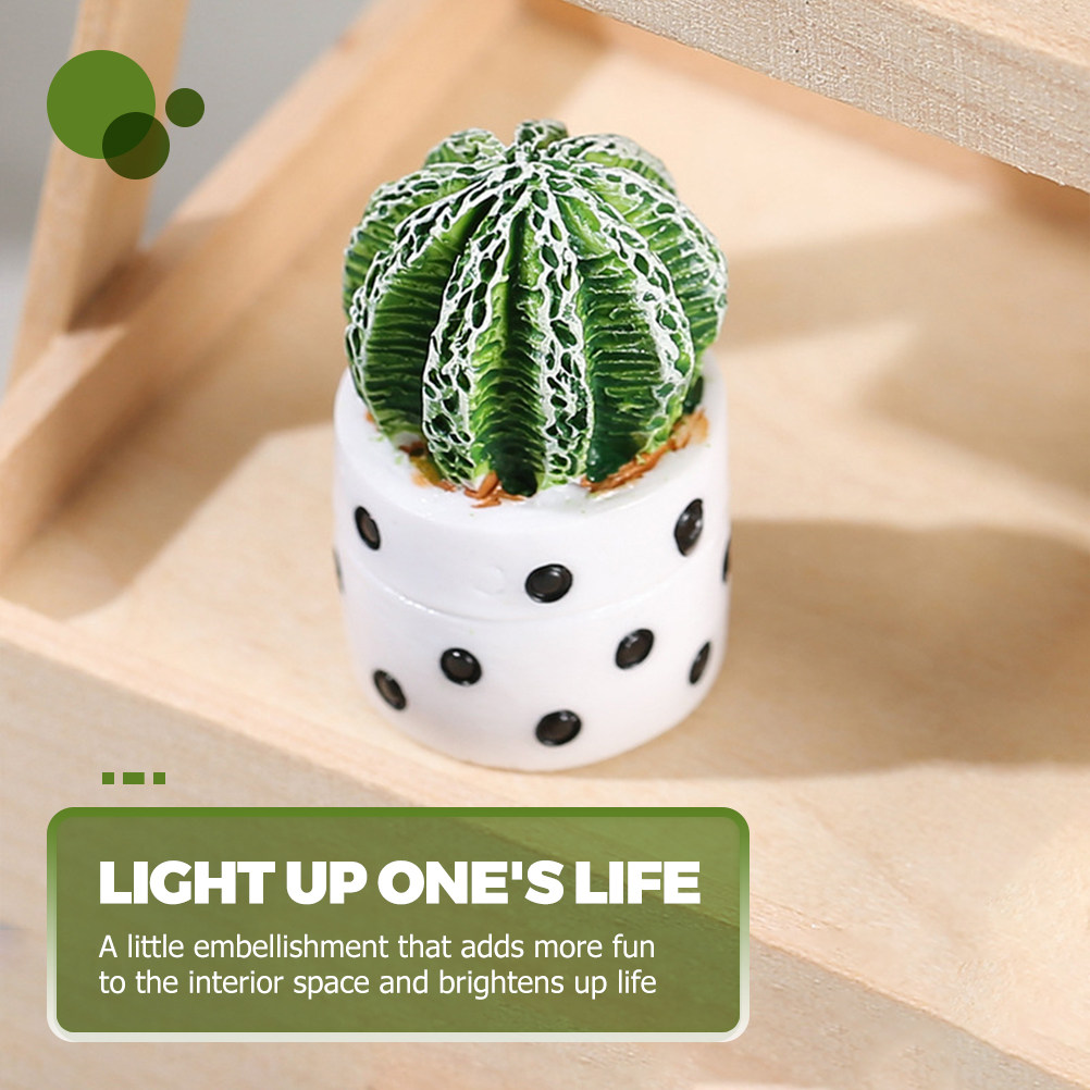 4Pcs Mini Faux Cactus Bonsai P - Cactus Mix Pot review and price