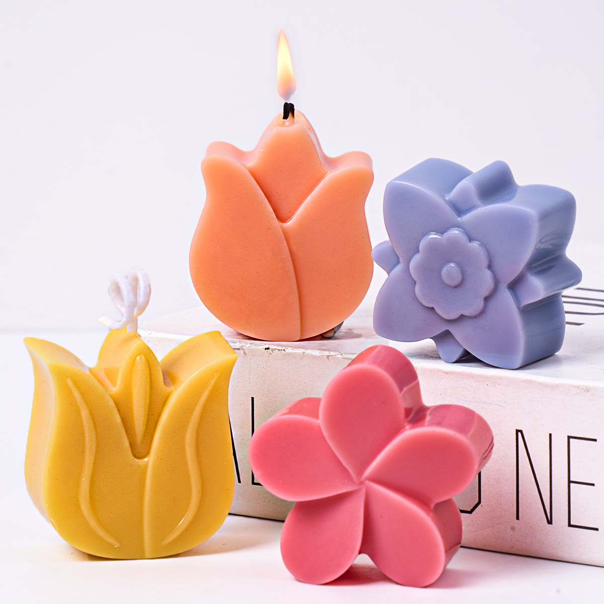 Flower Shape Silicone Candle M - Orchid Phalaenopsis review and price