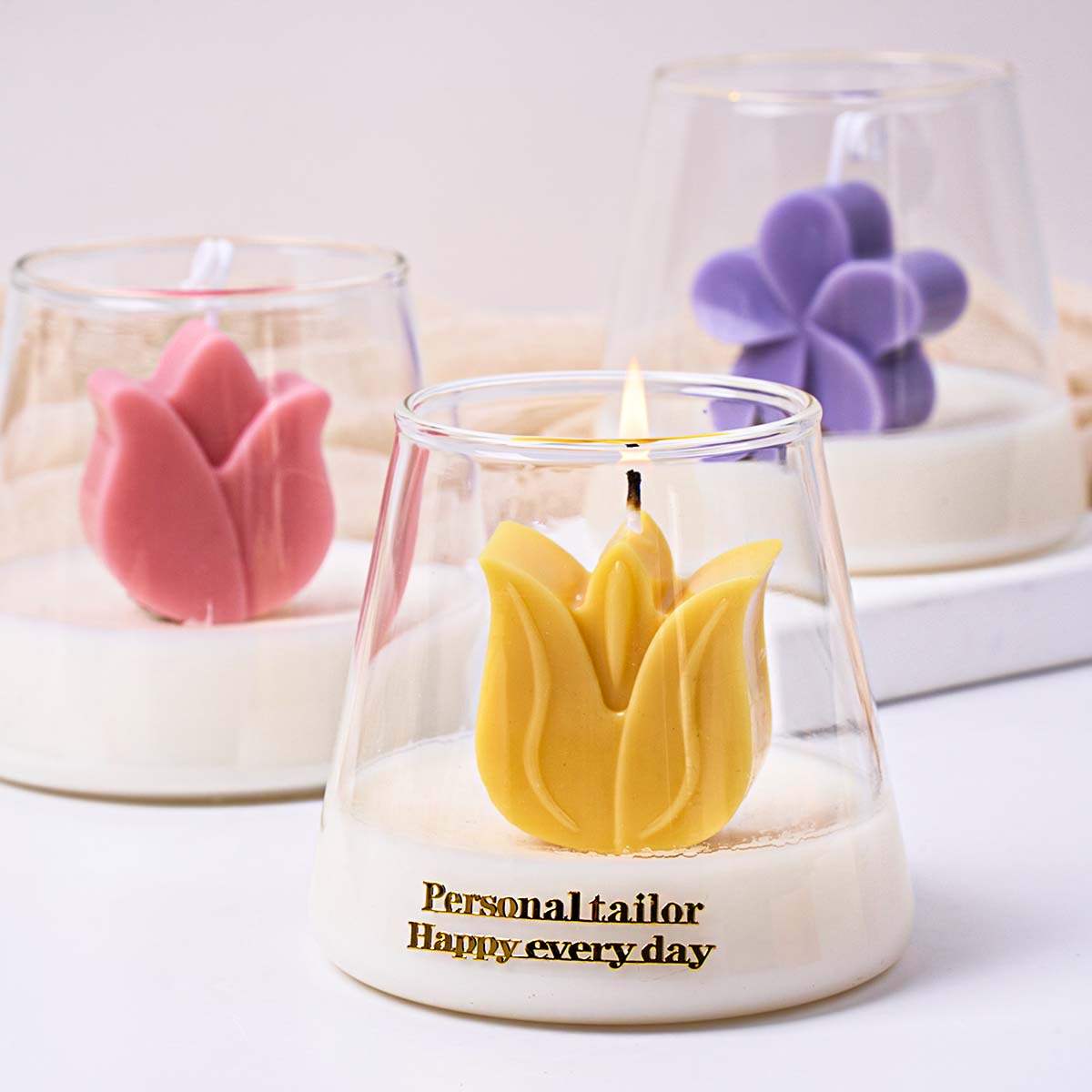 Flower Shape Silicone Candle M - Orchid Phalaenopsis review and price