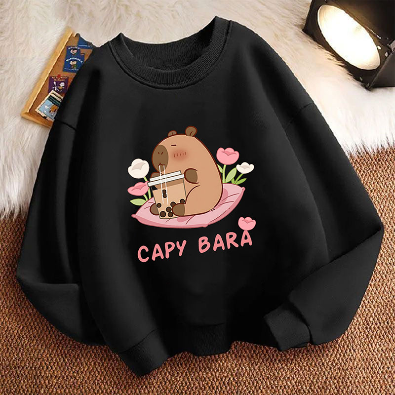Pullover Kawaii Capybara Drink - Plant Parent Hoodie review and price