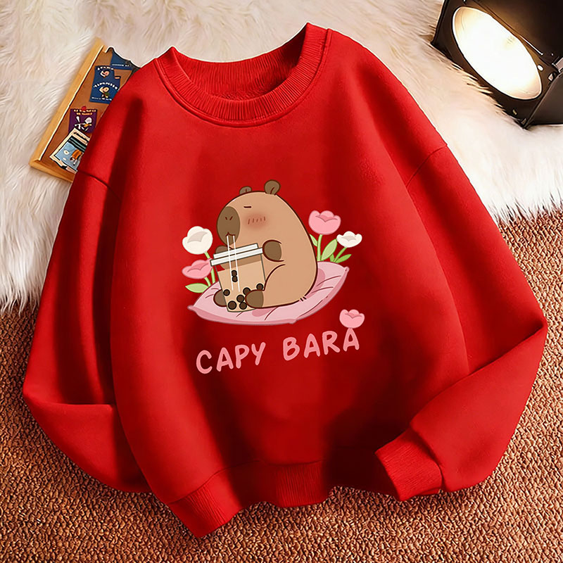 Pullover Kawaii Capybara Drink - Plant Parent Hoodie review and price