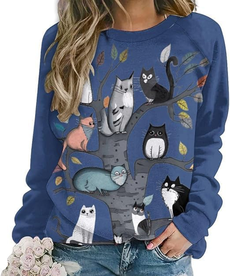 3D Print Cute Cat Floral Sweat - Plant Parent Hoodie review and price