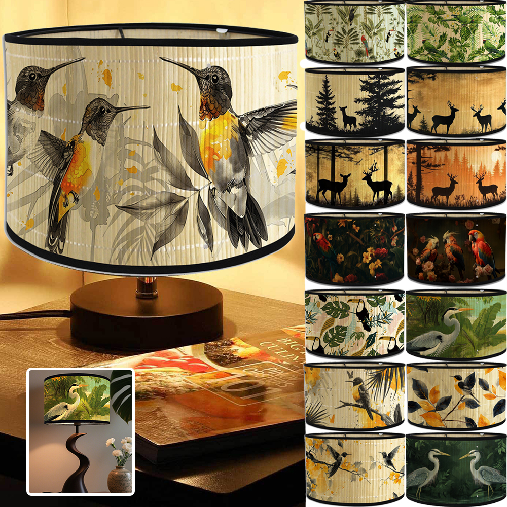 Vintage Floral Birds Drum Lamp - Plant Parenthood review and price