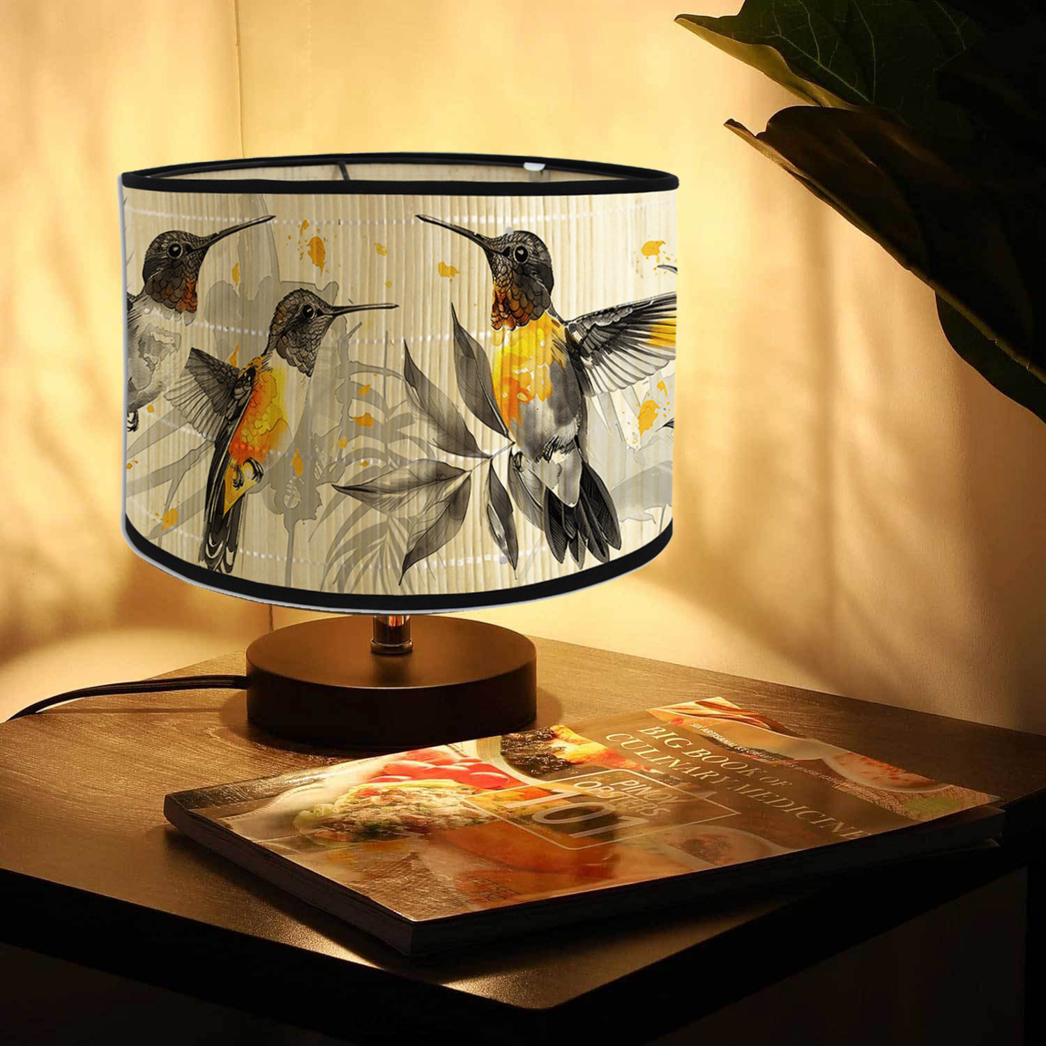 Vintage Floral Birds Drum Lamp - Plant Parenthood review and price