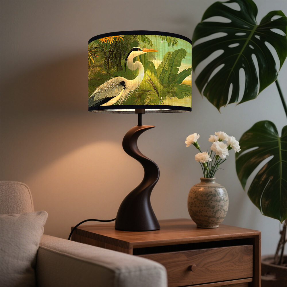 Vintage Floral Birds Drum Lamp - Plant Parenthood review and price