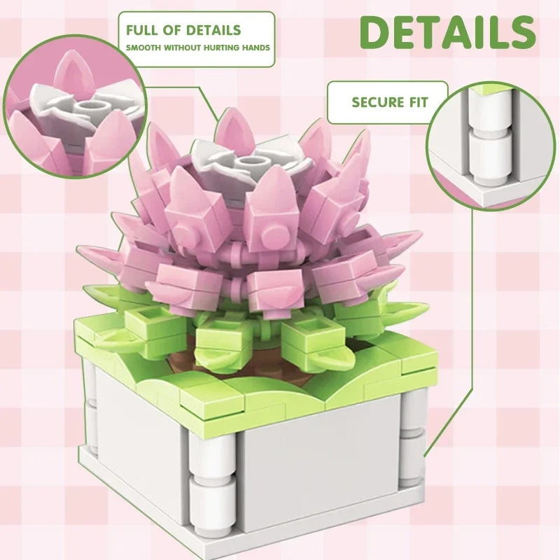 Block City DIY Potted Plants S - Cactus Mix Pot review and price