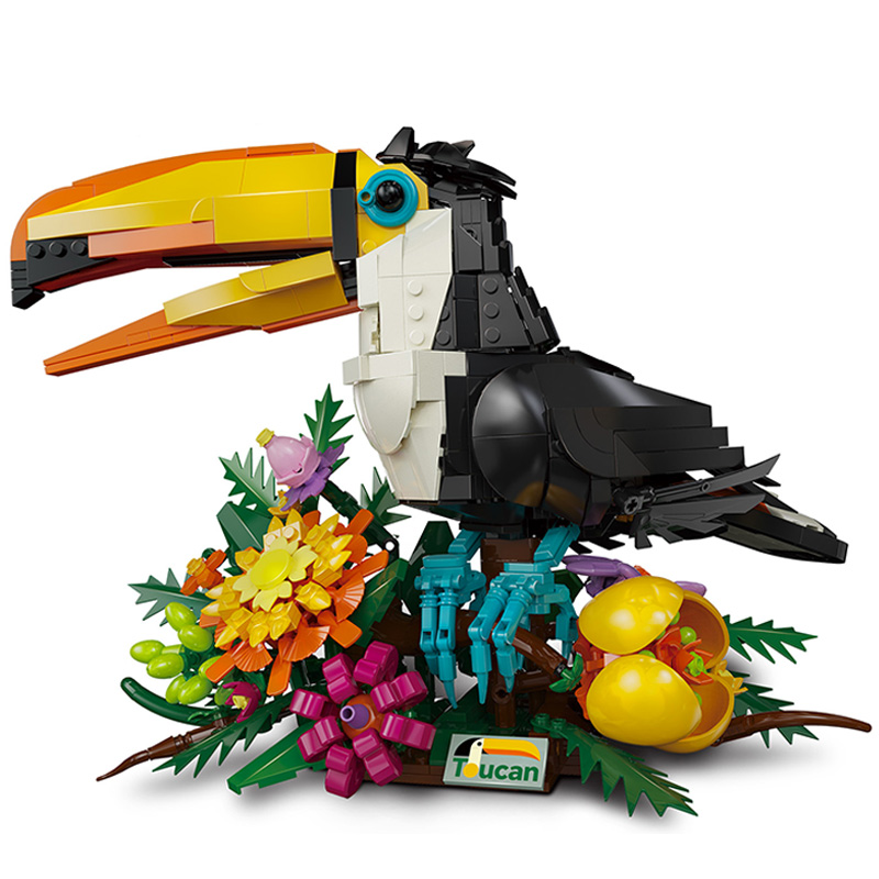 MOC 1068PCS Toucan Flower Anim - Plant Parenthood review and price