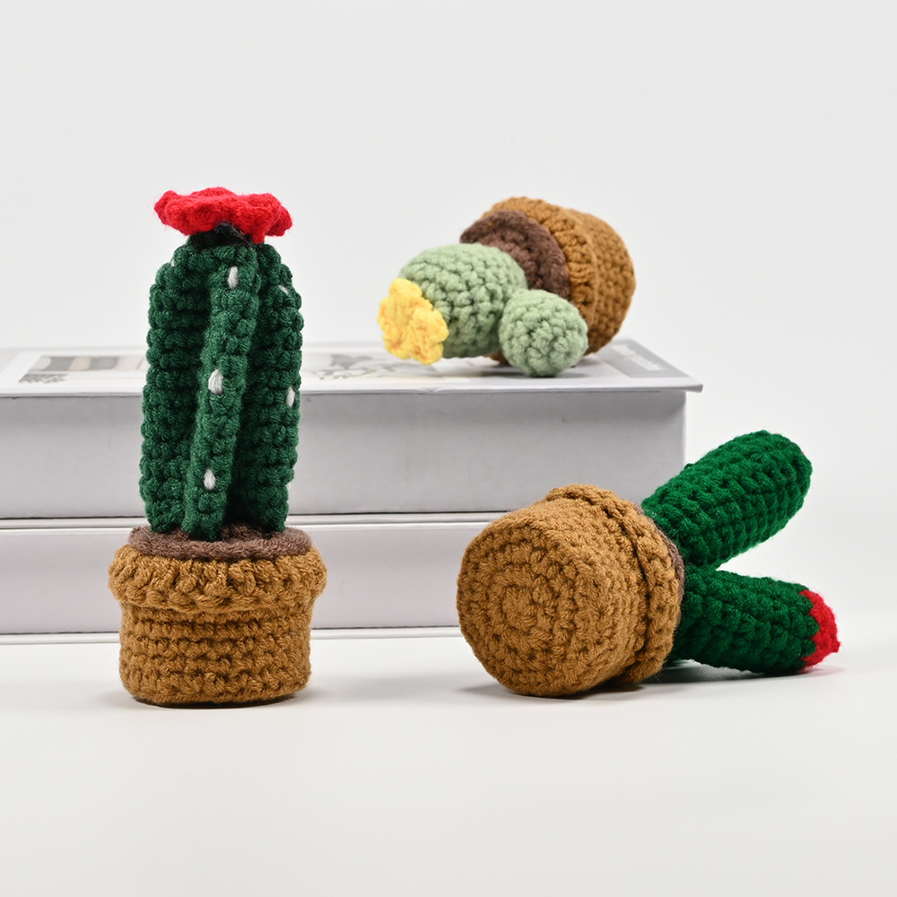 Hand-Crocheted Cactus Potted P - Cactus Mix Pot review and price
