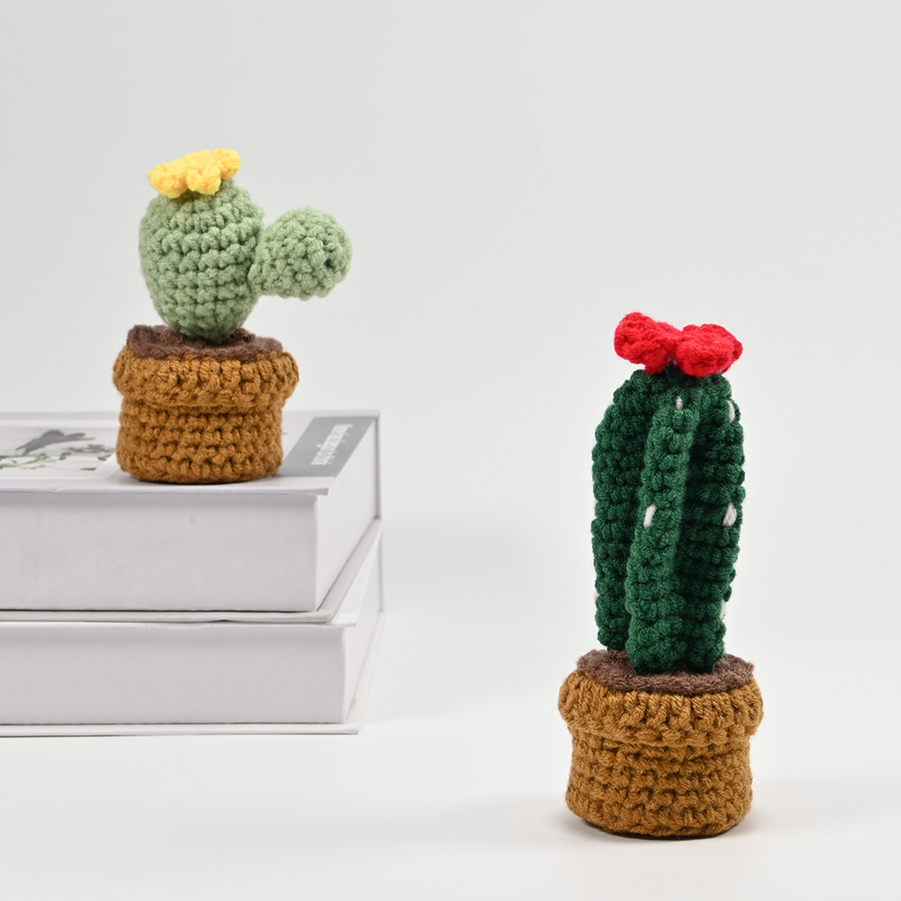 Hand-Crocheted Cactus Potted P - Cactus Mix Pot review and price