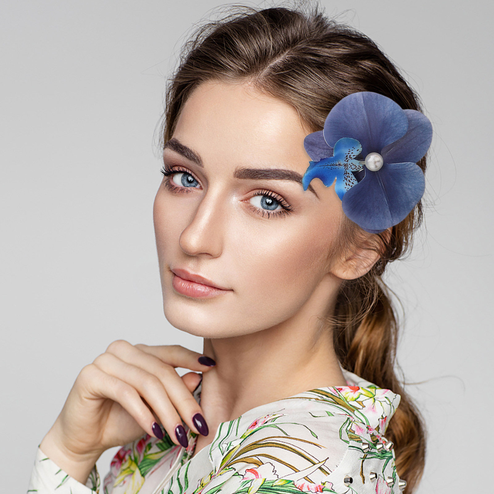 6Pcs Hawaiian Orchid Hair Clip - Orchid Phalaenopsis review and price