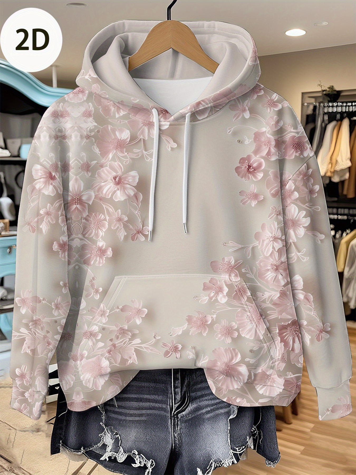 Casual French Flower Hoodie To - Plant Parent Hoodie review and price