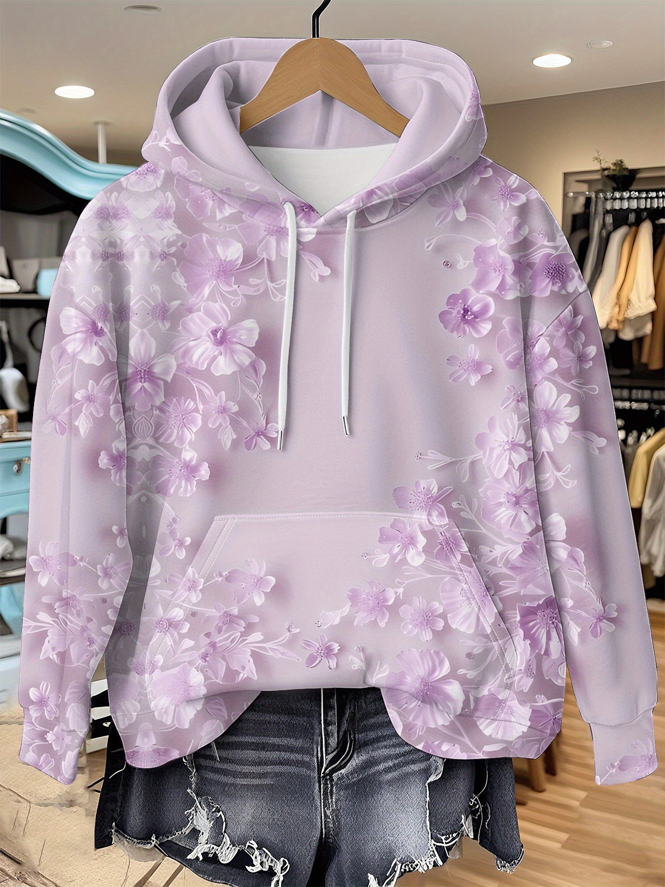 Casual French Flower Hoodie To - Plant Parent Hoodie review and price