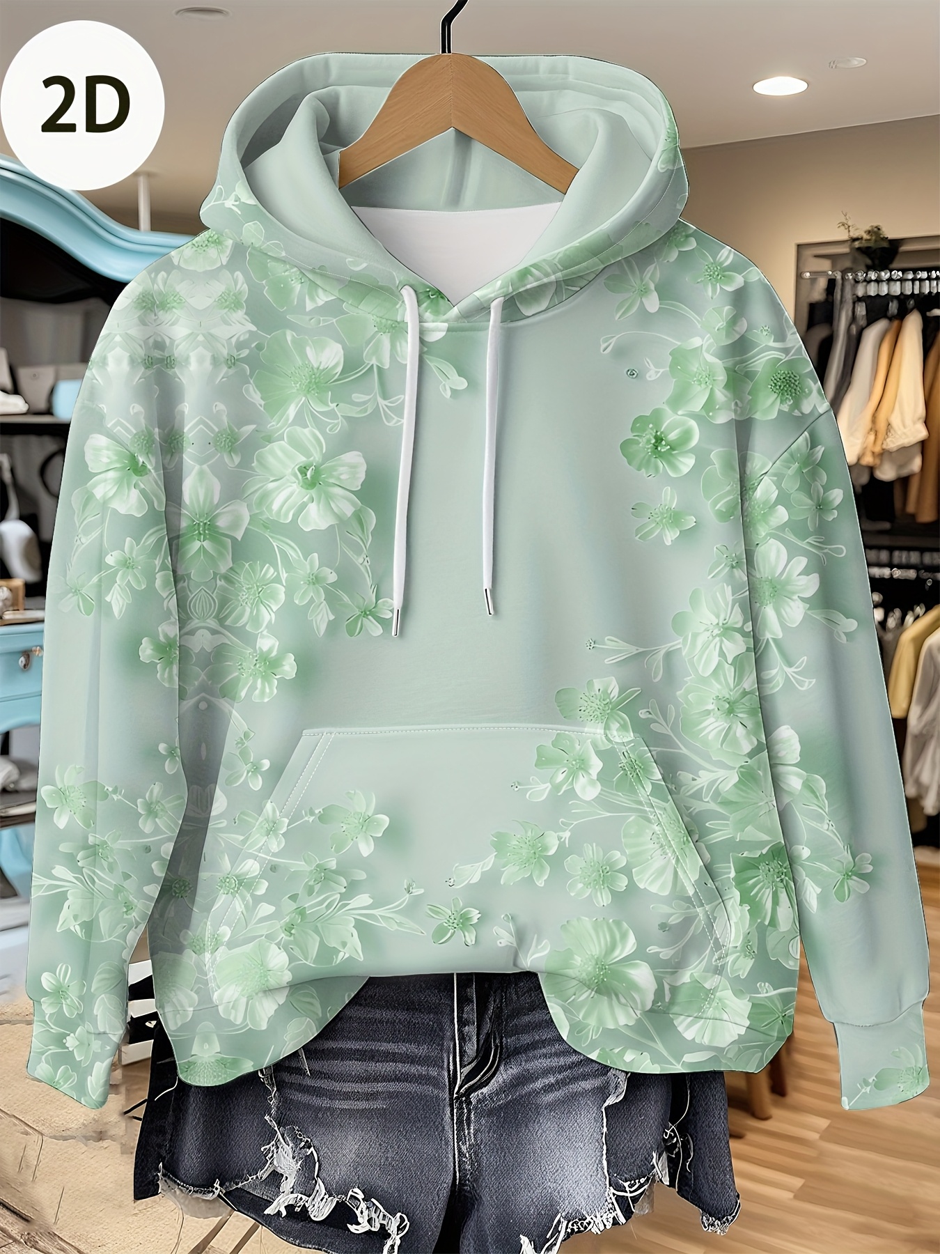 Casual French Flower Hoodie To - Plant Parent Hoodie review and price