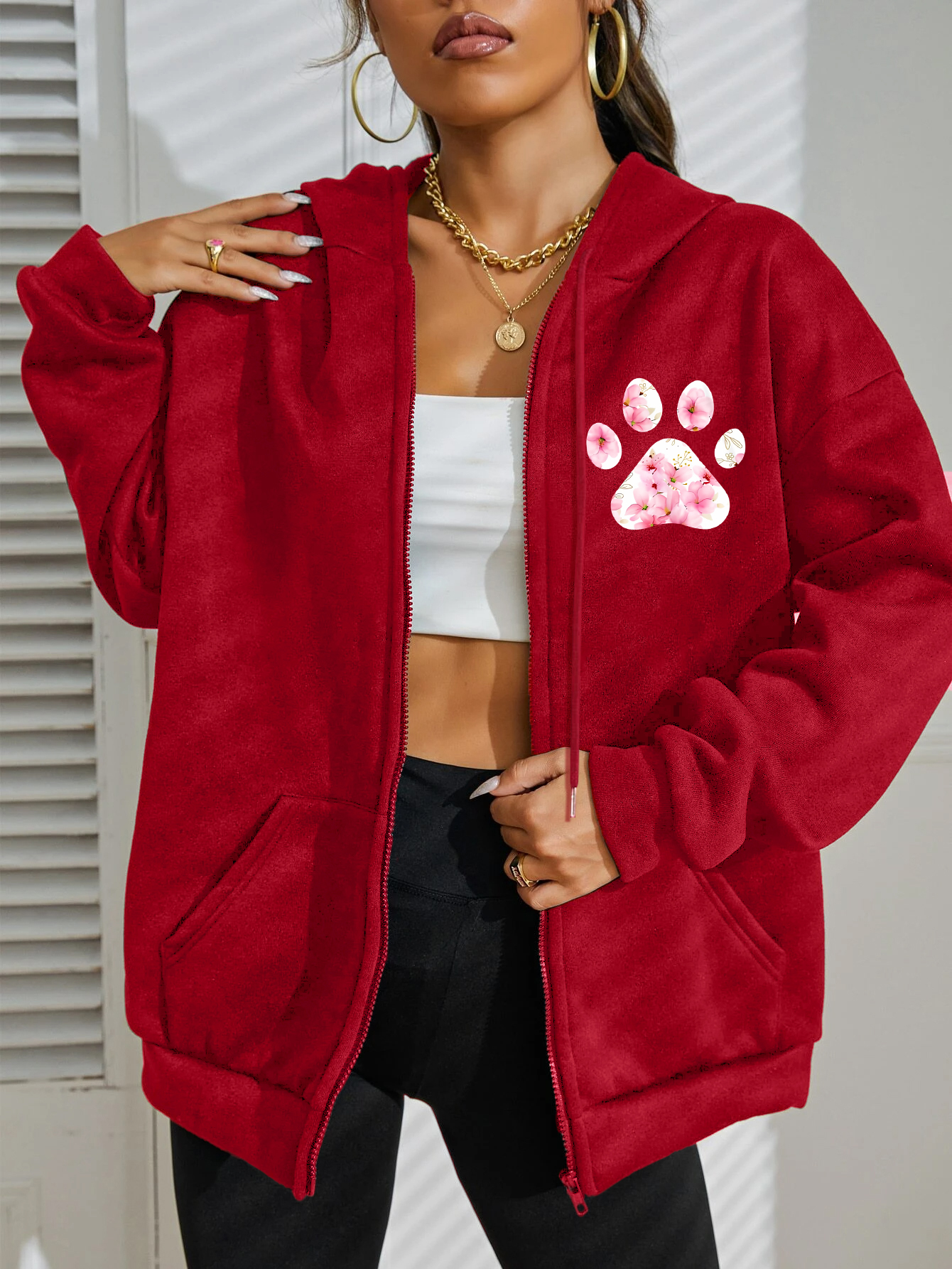 Flower Cat Feet My Shadow Has  - Plant Parent Hoodie review and price
