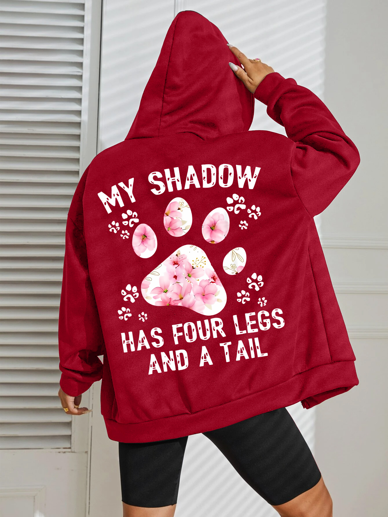 Flower Cat Feet My Shadow Has  - Plant Parent Hoodie review and price