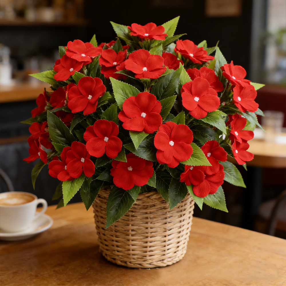 35cm Artificial Balsam Plants  - Orchid Phalaenopsis review and price